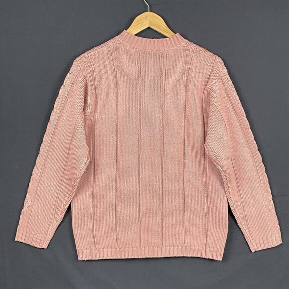 Vintage Jenny Buchanan Womens Cozy Cable Knit Sweater Size S Preppy Twee Indie - Picture 2 of 7